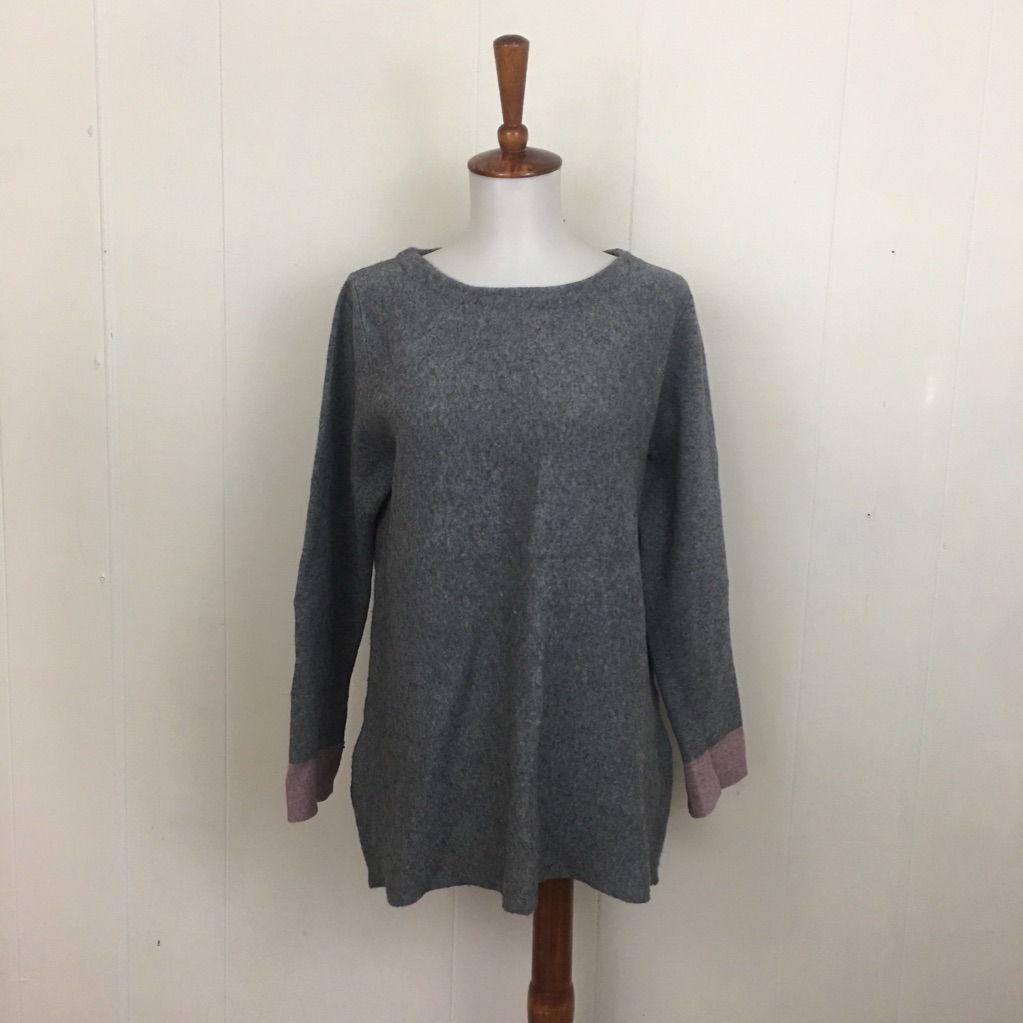 Nanette Lepore Crew Neck Side Zip Sweater